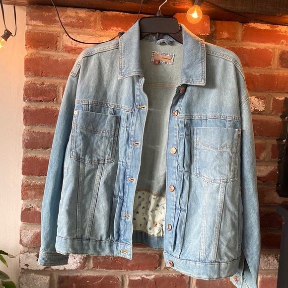 🆕 Anthropologie Pilcro Comeback Boyfriend Denim Jacket - Picture 3 of 12